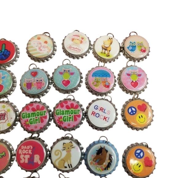 Bottle cap charms - Picture 2 of 5